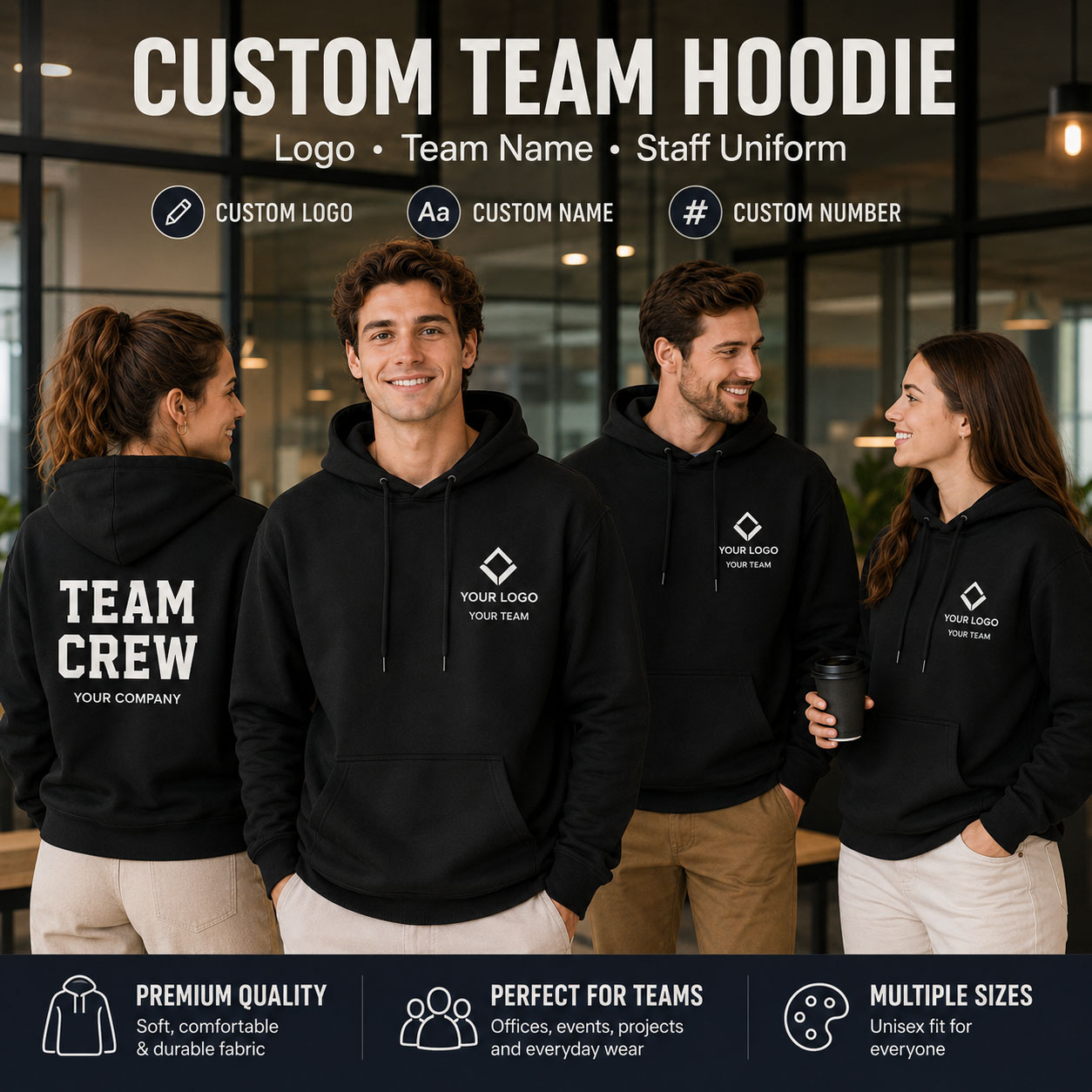Winter Clothing Companies - Sudadera con Capucha Personalizada con Logotipo