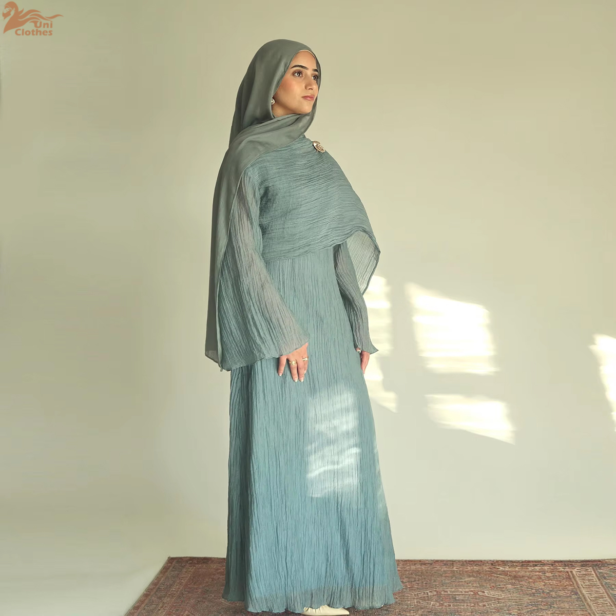 Winter Clothing Dubai - 2025 nuevo vestido elegante de tela