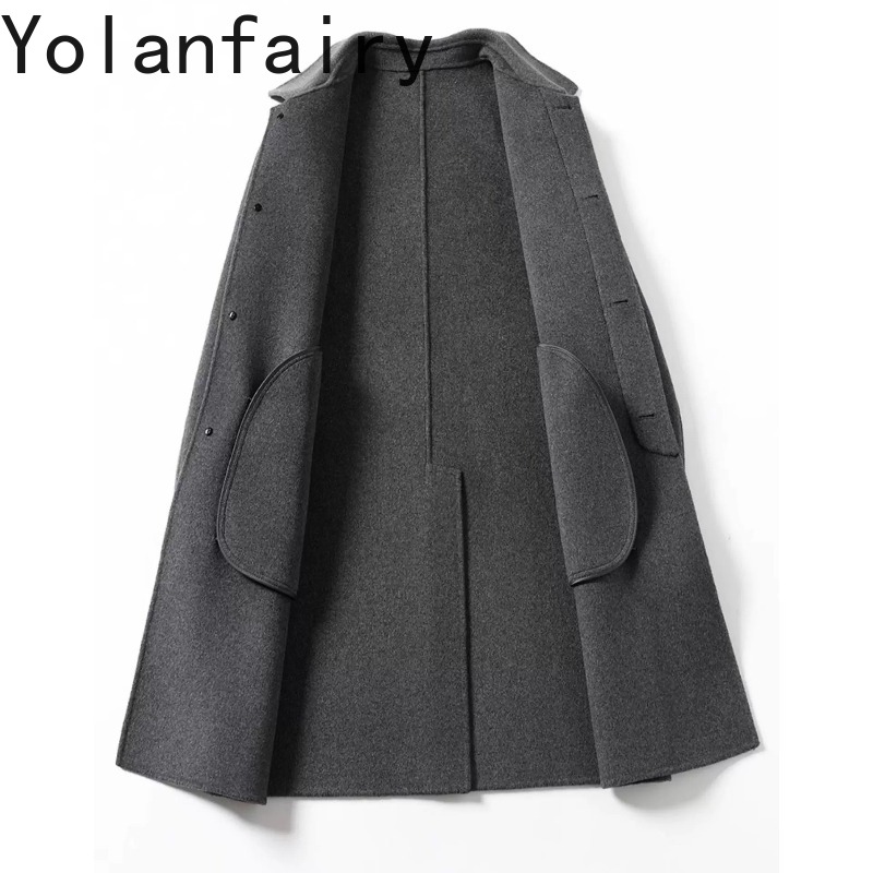 Quality Winter Clothing Jacket - YOLANFAIRY Abrigos de lana 95% para