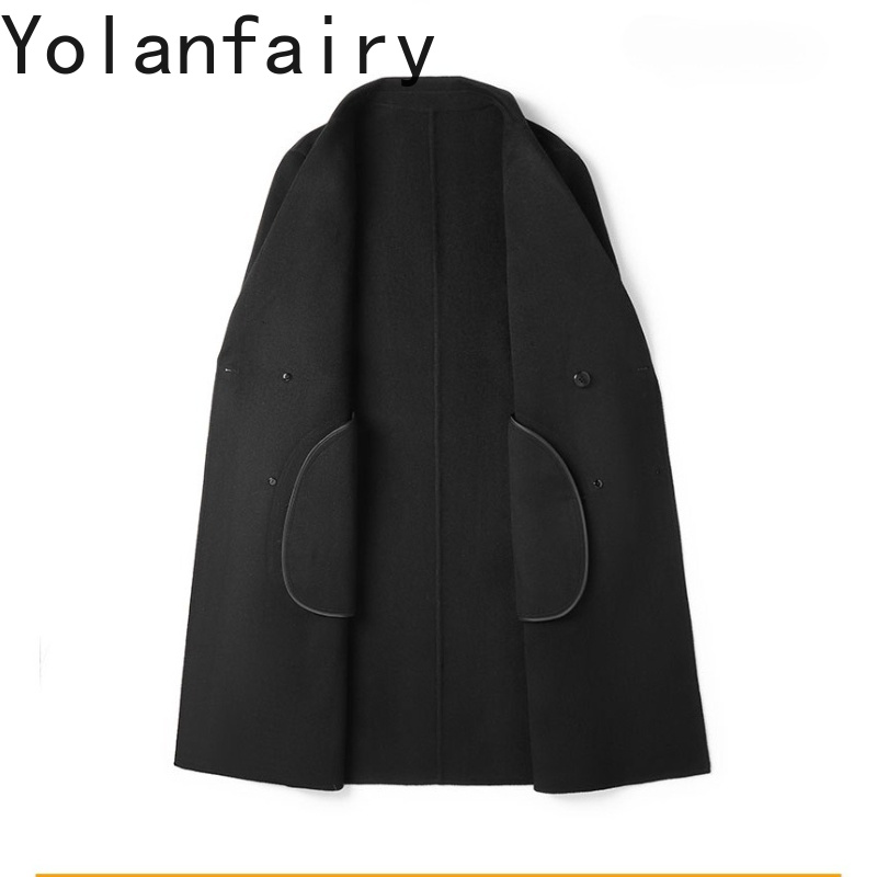 Quality Winter Clothing Jacket - YOLANFAIRY Abrigo de Lana 100% Pura