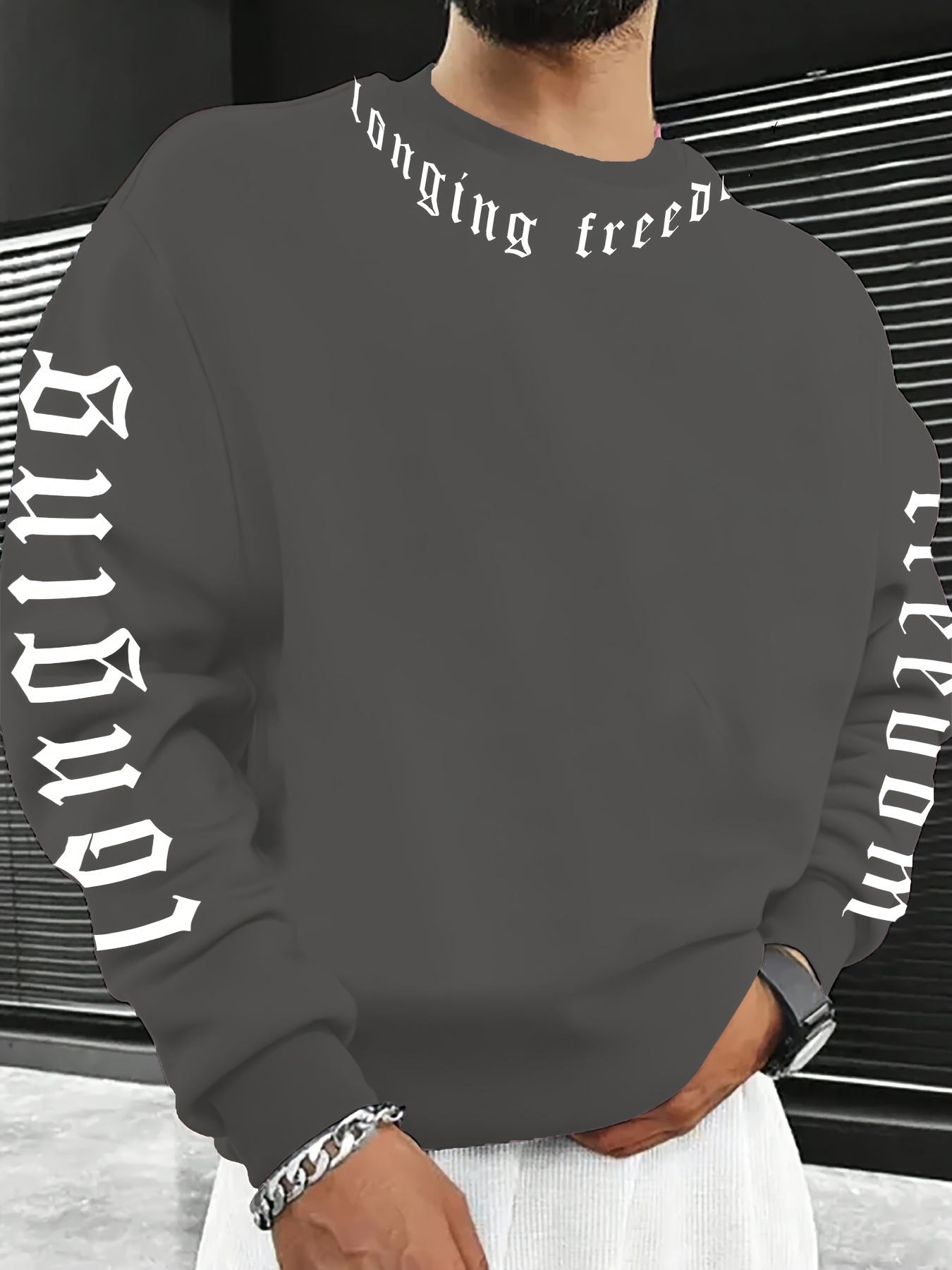 Sudadera de Cuello Redondo par - Winter Clothing Men reseña y precio