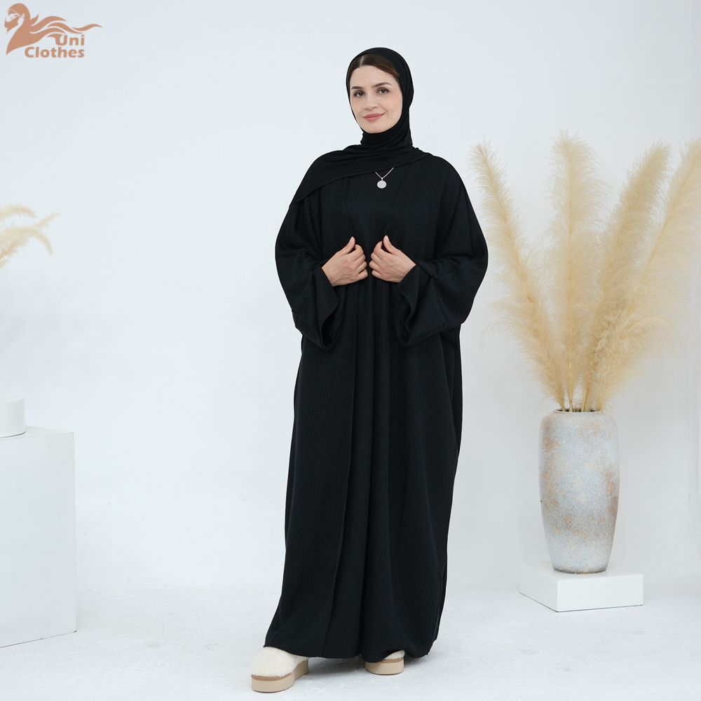 Abaya Cárdigan de punto grueso - Winter Clothing Dubai reseña y precio