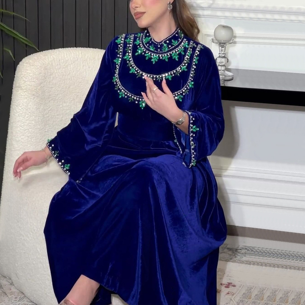 Vestido musulmán árabe elegant - Winter Clothing Dubai reseña y precio