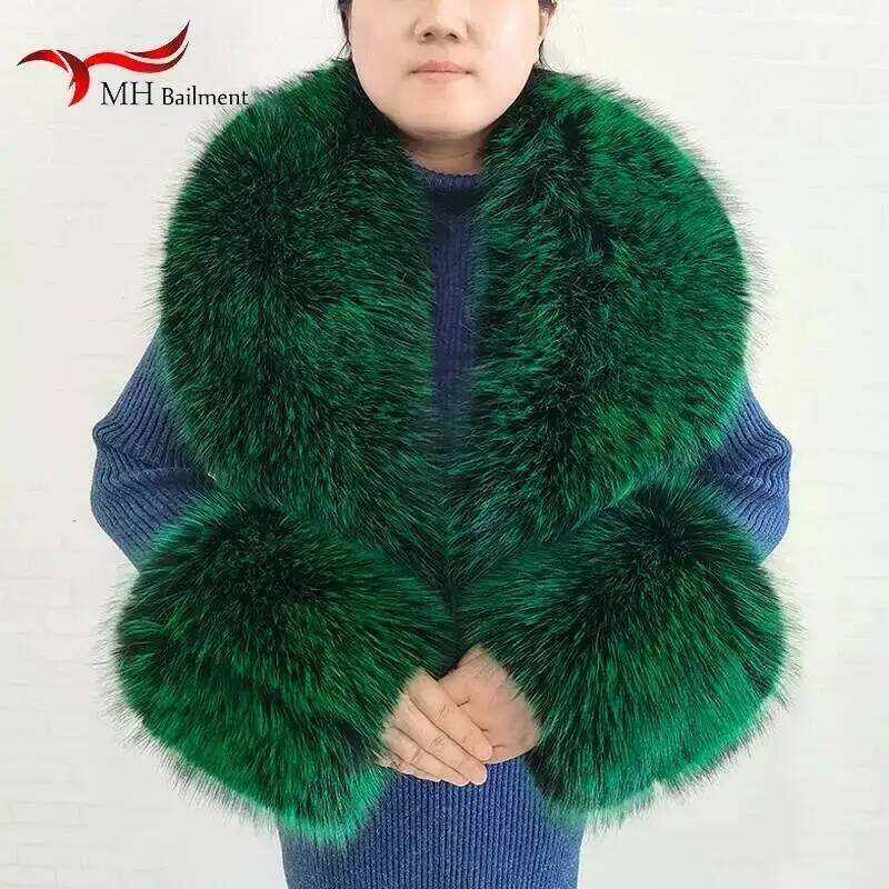 Bufanda grande de piel de zorr - Winter Clothing Color reseña y precio