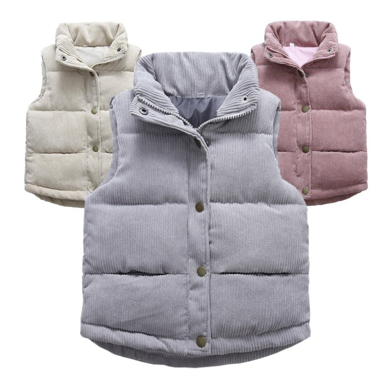 Chaleco de pana para niños y n - Winter Clothing Kids reseña y precio