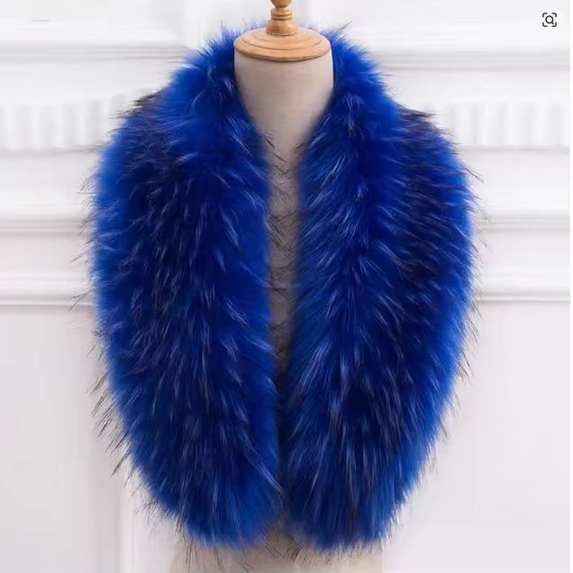 Cuello de piel Natural, piel d - Winter Clothing Color reseña y precio
