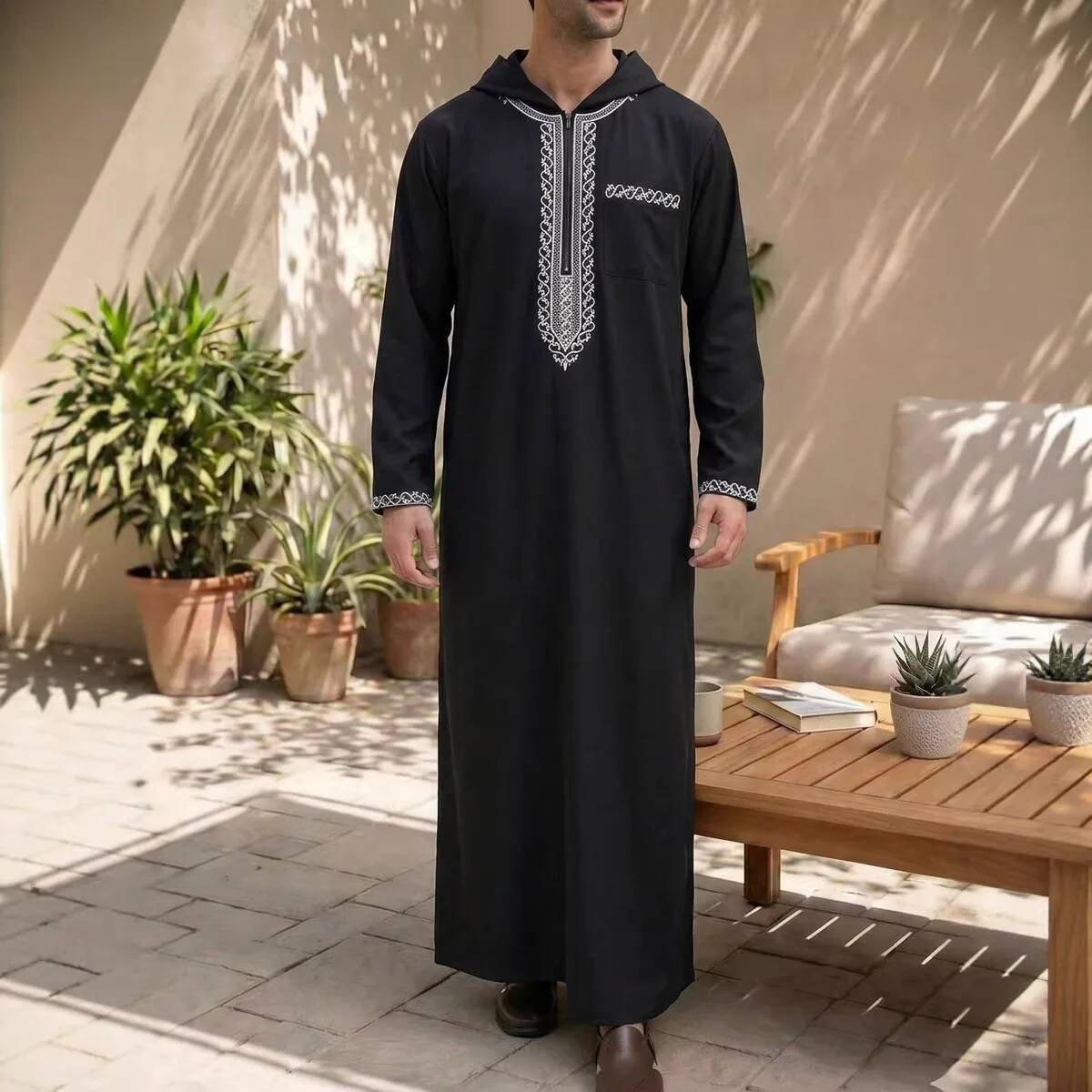 Túnica Abaya Larga Casual con  - Winter Clothing Dubai reseña y precio
