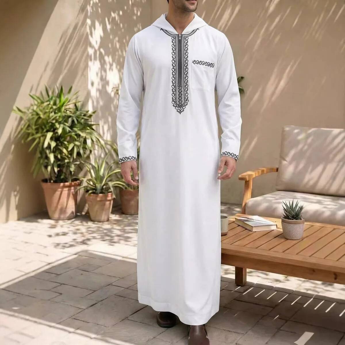 Túnica Abaya Larga Casual con  - Winter Clothing Dubai reseña y precio