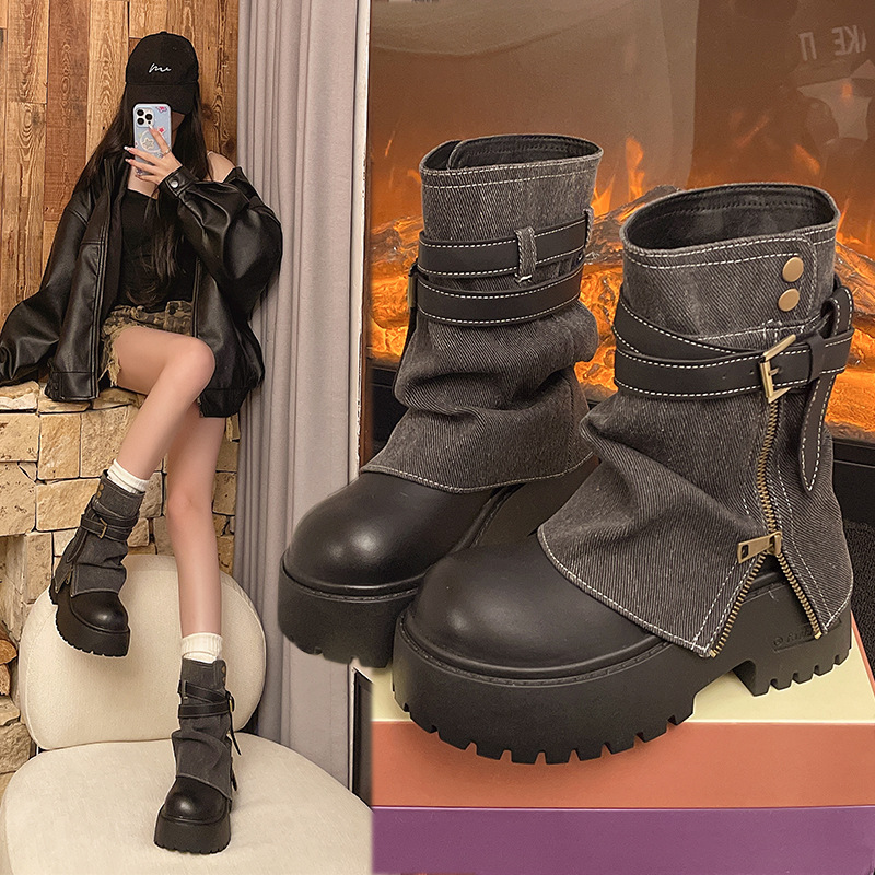 Botines para Mujer, Estilo Vaq - Winter Clothing For Women reseña y precio