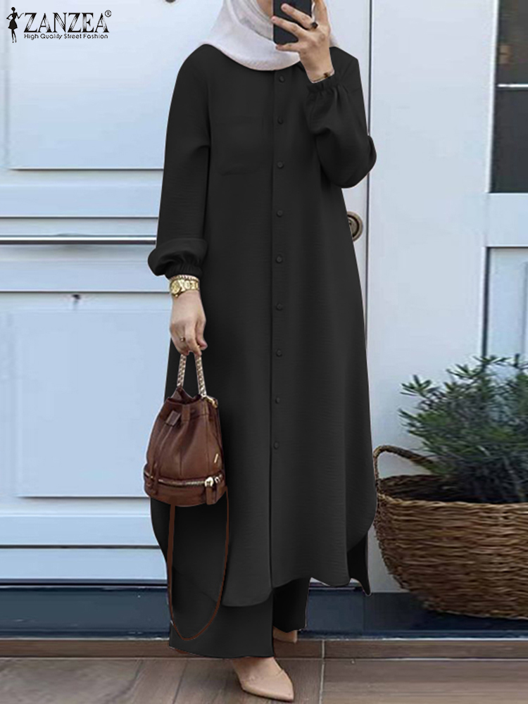 ZANZEA-conjunto musulmán de ma - Winter Clothing Dubai reseña y precio