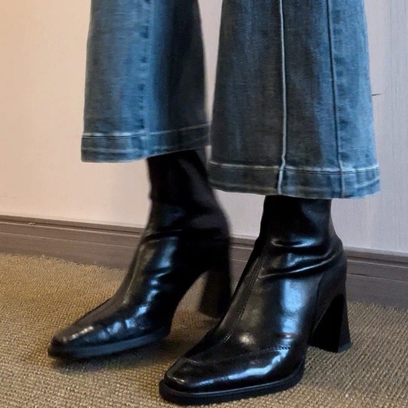 Botines de tacón alto para muj - Winter Clothing For Women reseña y precio